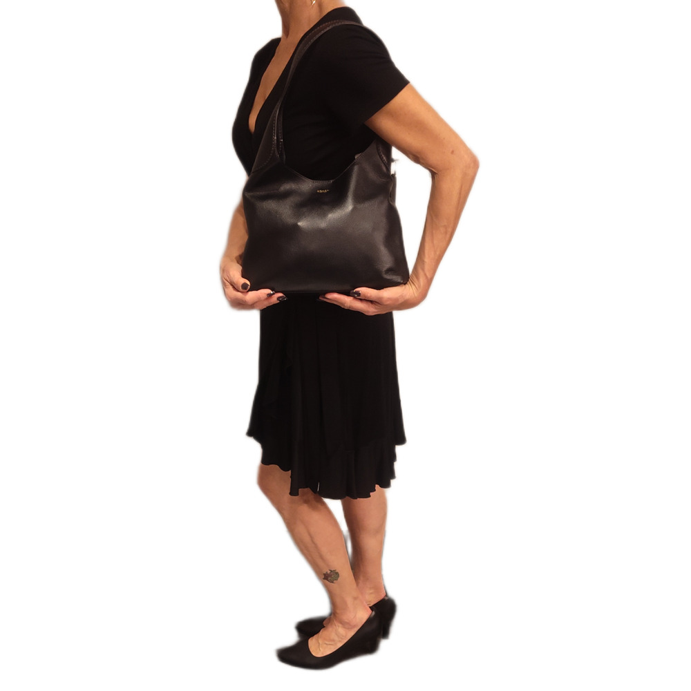 Coach Brooklyn Bag 28 in Black Leather - NWT - Picture 12 of 14